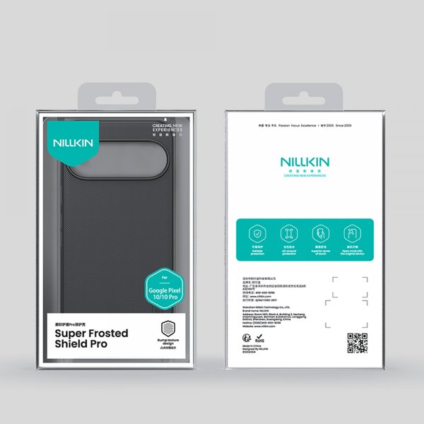 Nillkin Google Pixel 10/Pixel 10 Pro Cover Super Frosted Shield Pro Sort