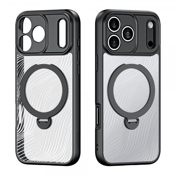 Dux Ducis iPhone 17 Pro Cover Aimo Series MagSafe Kickstand Sort