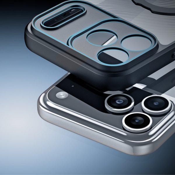 Dux Ducis iPhone 17 Pro Cover Aimo Series MagSafe Kickstand Sort