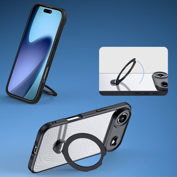 Dux Ducis iPhone Air Cover Aimo Series MagSafe Kickstand Sort