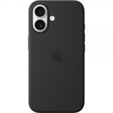 Originalt Apple iPhone 16 silikonecover med MagSafe sort