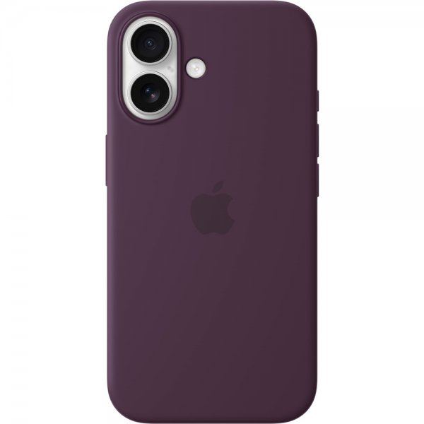 Apple Original iPhone 16 Cover Silikoneetui MagSafe Plum