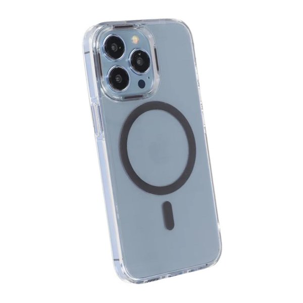 iPhone 15 Pro Max Cover TPU MagSafe Grå