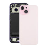 iPhone 15 Plus Bagsideglas med Magnet og Kameralinse - Rosa