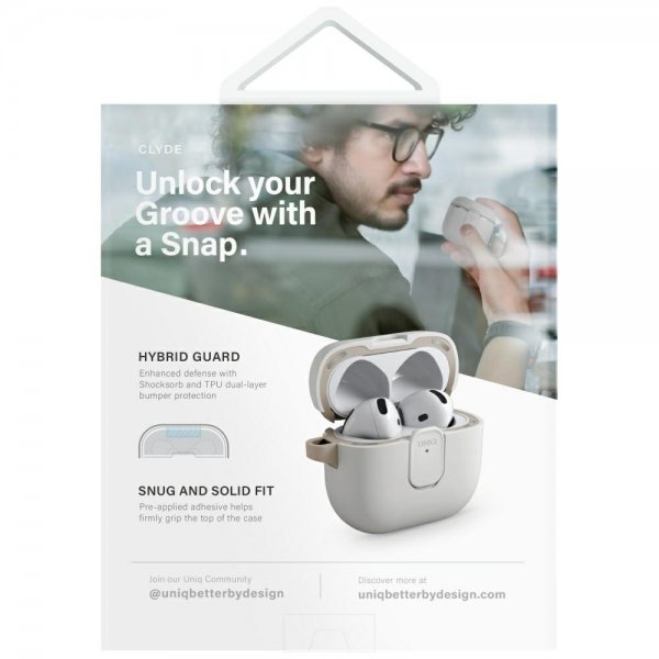 UNIQ AirPods 4 Cover Clyde Beige
