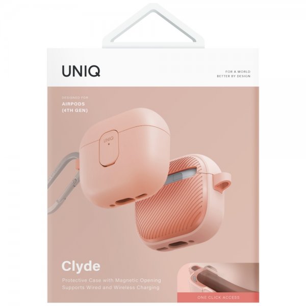 UNIQ AirPods 4 Cover Clyde Rosa