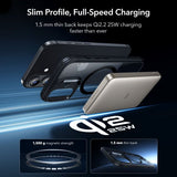 ESR iPhone 17 Cover og Skærmbeskytter Classic Hybrid MagSafe Sæt Sort Gennemsigtig