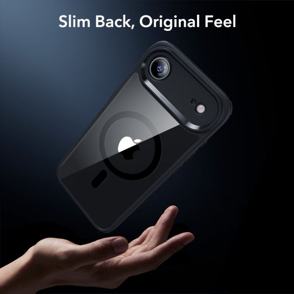 ESR iPhone Air Cover og Skærmbeskytter Klassisk Hybrid MagSafe Sæt Sort Gennemsigtig