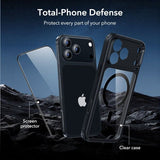 ESR iPhone 17 Pro Cover og Skærmbeskytter Classic Hybrid MagSafe Sæt Sort Gennemsigtig