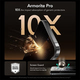 ESR iPhone 16 Pro/iPhone 17 Skærmbeskyttelse UltraFit Armorite Pro