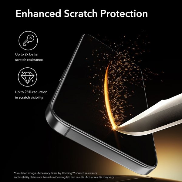 ESR iPhone 16 Pro/iPhone 17 Skærmbeskyttelse UltraFit Armorite Pro