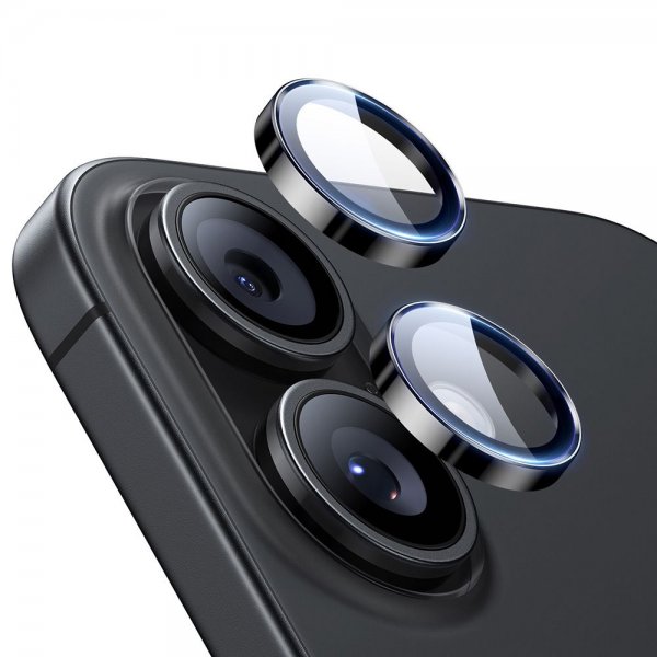 ESR iPhone 16/iPhone 16 Plus/iPhone 17 Kamera Beskyttelse Armorite Sort
