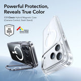 ESR iPhone 17 Pro Cover Classic Hybrid Kickstand MagSafe Transparent