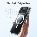 ESR iPhone 17 Pro Max Cover Classic Hybrid Kickstand MagSafe Transparent