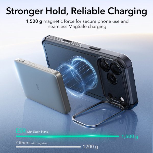 ESR iPhone 17 Pro Cover Cyber Tough Kickstand MagSafe Sort