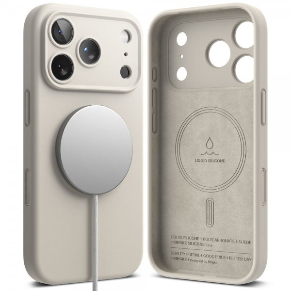 Ringke iPhone 17 Pro Cover Silikone Magnetic Stone