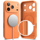 Ringke iPhone 17 Pro Cover Silikone Magnetisk Tangerine