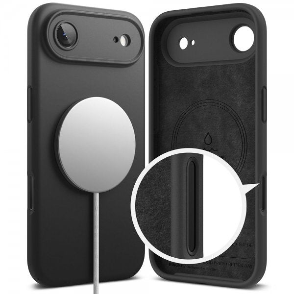 Ringke iPhone Air Cover Silikone Magnetisk Sort