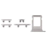 Knapper og SIM-kortholder til iPhone 16 Pro og 16 Pro Max - Hvid
