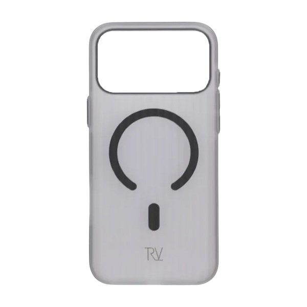 Rvelon iPhone 17 Pro Max Cover Bølget MagSafe Grå