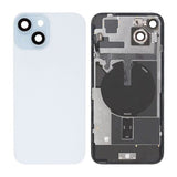 iPhone 15 Plus Bagside Glas Komplet - Hvid
