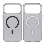 iPhone 17 Pro Cover Bølget MagSafe Lysegrå