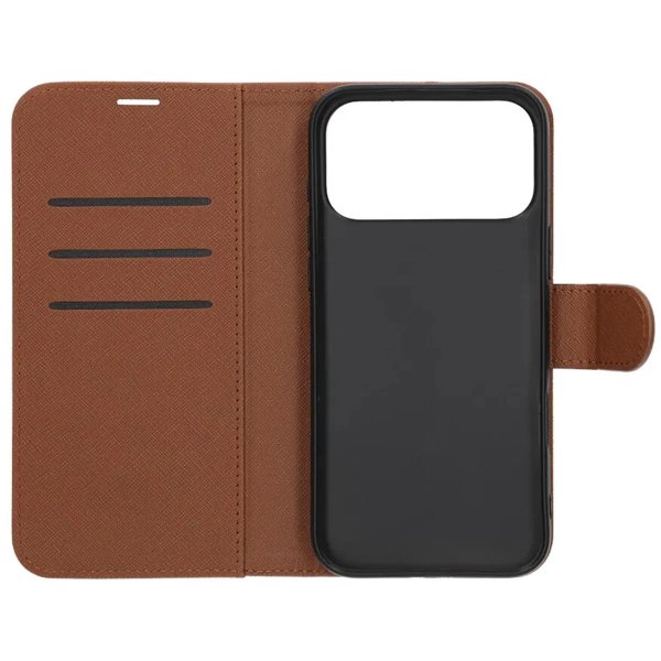 iPhone 17 Pro Etui med Kreditkortholder Stativfunktion Brun