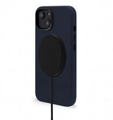 Decoded iPhone 14 Plus Cover Læder Bagside Navy