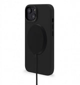 Decoded iPhone 14 Plus Cover med Læder Bagside Sort