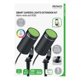 Deltaco Smart Home 2 lamper Forlængelse til SH-GLK01 Hagebelysning
