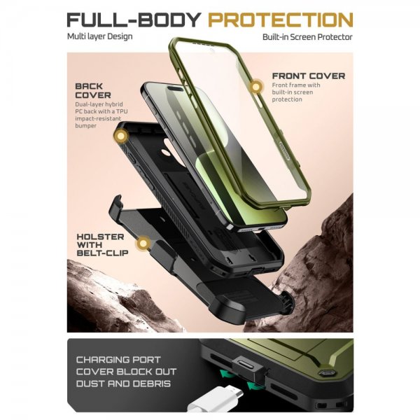 Supcase iPhone 17 Cover UB Pro Grøn