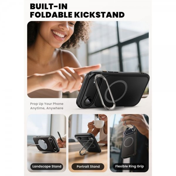 Supcase iPhone Air Cover Ares Flip MagSafe Sort