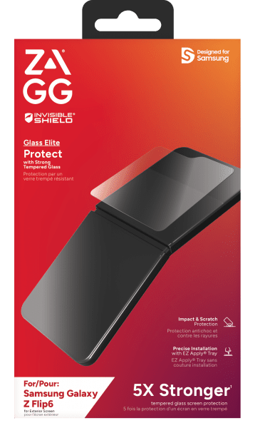 ZAGG InvisibleShield Samsung Galaxy Z Flip 6/Flip 7 FE Skærmbeskyttelse Glass Elite