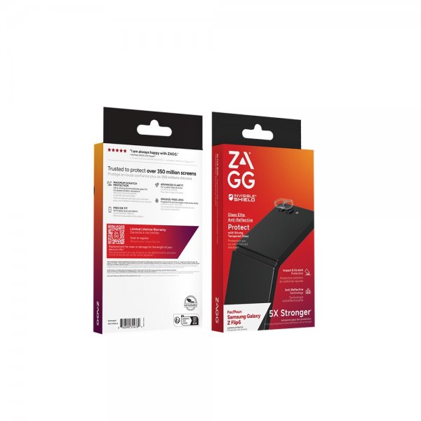 ZAGG InvisibleShield Samsung Galaxy Z Flip 6/Flip 7 FE Kamerabeskyttelse Glass Elite Camera Protector