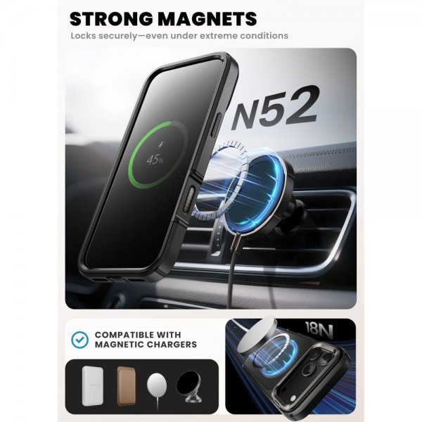 Supcase iPhone 17 Pro Max Cover Ares Flip MagSafe Sort