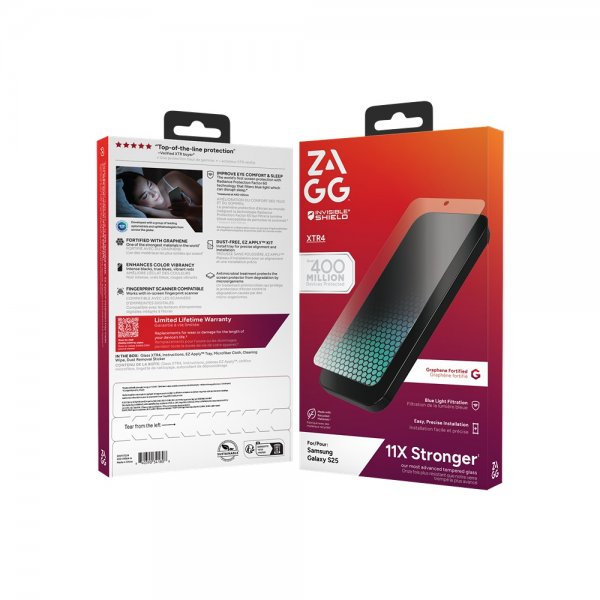 ZAGG InvisibleShield Samsung Galaxy S25 Skærmbeskytter Glass XTR4