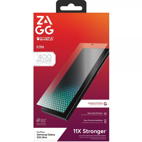 ZAGG InvisibleShield Samsung Galaxy S25 Ultra Skærmbeskyttelse Glass XTR4