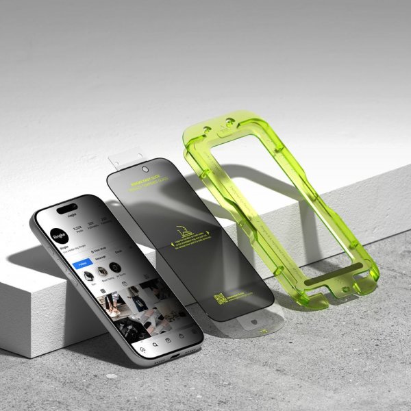 Ringke iPhone 17 Pro Max Skærmbeskyttelse Easy Slide Privacy 2-pak