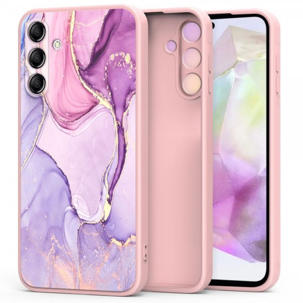 Tech-Protect Samsung Galaxy S25 FE Cover Icon Pink Marble
