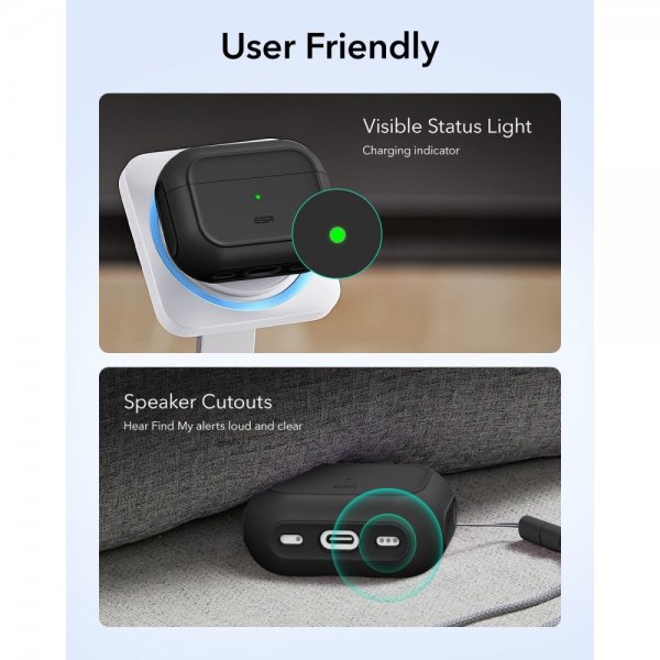 ESR AirPods Pro 3 Cover Orbit Hybrid HaloLock Sort