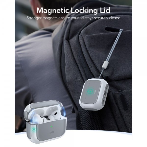 ESR AirPods Pro 3 Cover Orbit Hybrid HaloLock Hvid