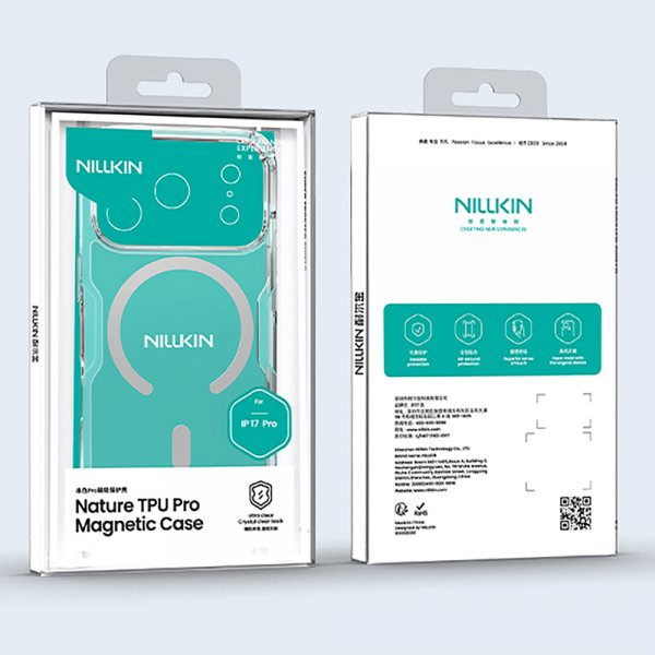 Nillkin iPhone 17 Pro Cover Nature Pro Series MagSafe Transparent