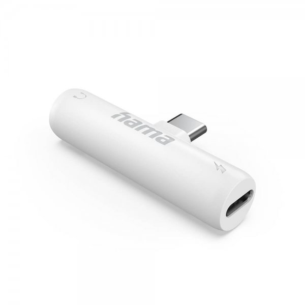 Hama lydadapter 2xUSB-C Hvid