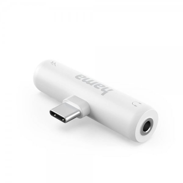 Hama lydadapter 2xUSB-C Hvid