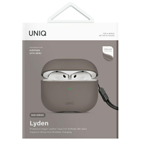 UNIQ AirPods 4 Cover Lyden DS Grå