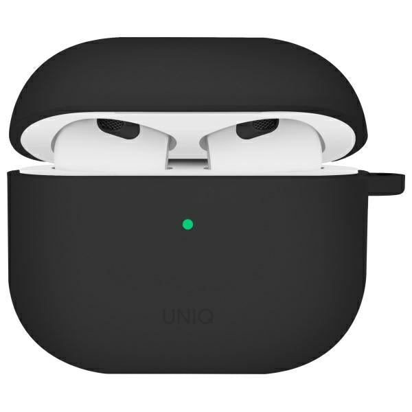 UNIQ AirPods 4 Cover med Earhooks Nexo Sort