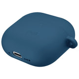 UNIQ AirPods 4 Cover med Earhooks Nexo Blå