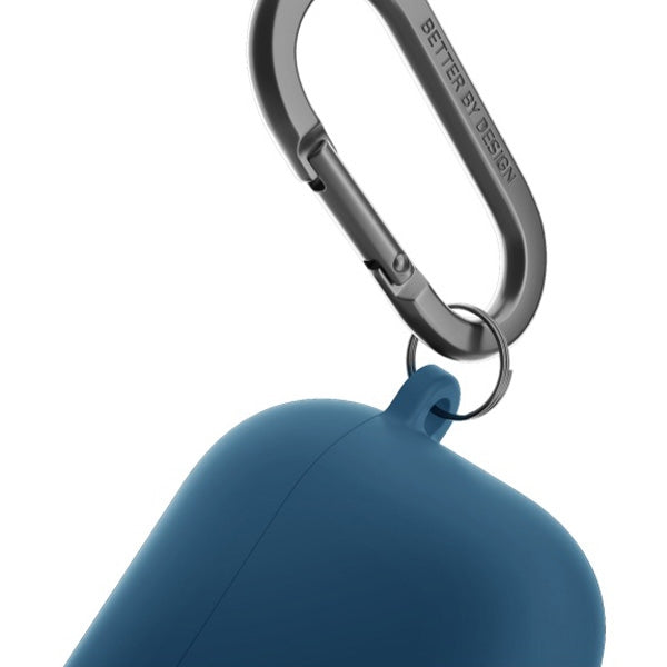 UNIQ AirPods 4 Cover med Earhooks Nexo Blå