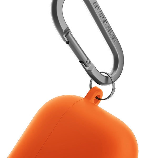 UNIQ AirPods 4 Cover med Earhooks Nexo Orange