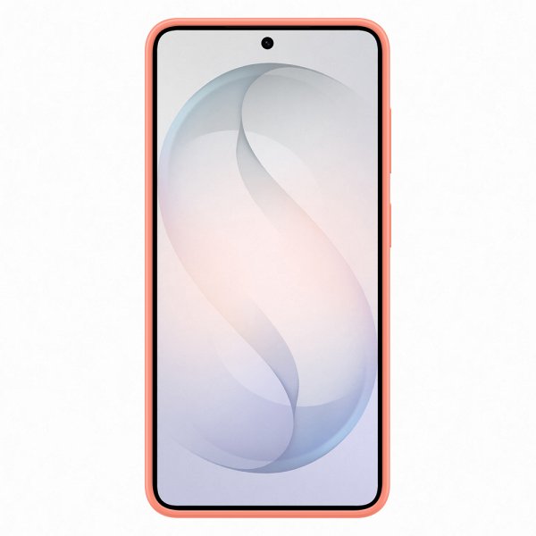 Samsung Original Galaxy S26 Cover Silicone Magnet Case Coral Red